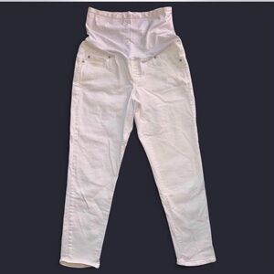 Gap Maternity White Full Panel Skinny Jeans - Size 30 Regular